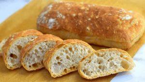 ciabatta bread recipe 300x169 طرز تهیه نان چاباتا حجیم شده ایتالیایی